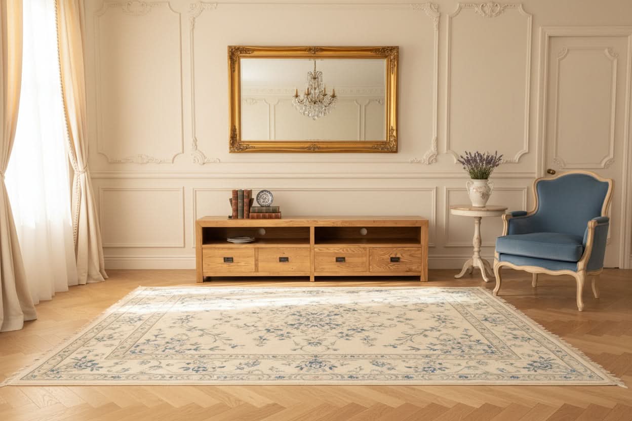 TARA SOLID OAK 4 DRAWERS TV/ENTERTAINMNET UNIT - MyChocolateWood
