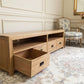 TARA SOLID OAK 4 DRAWERS TV/ENTERTAINMNET UNIT - MyChocolateWood