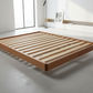 MALANYA SOLID VIC ASH BED WITH CURVED EDGES & FLOATING LEGS - MADE TO ORDER - MyChocolateWood