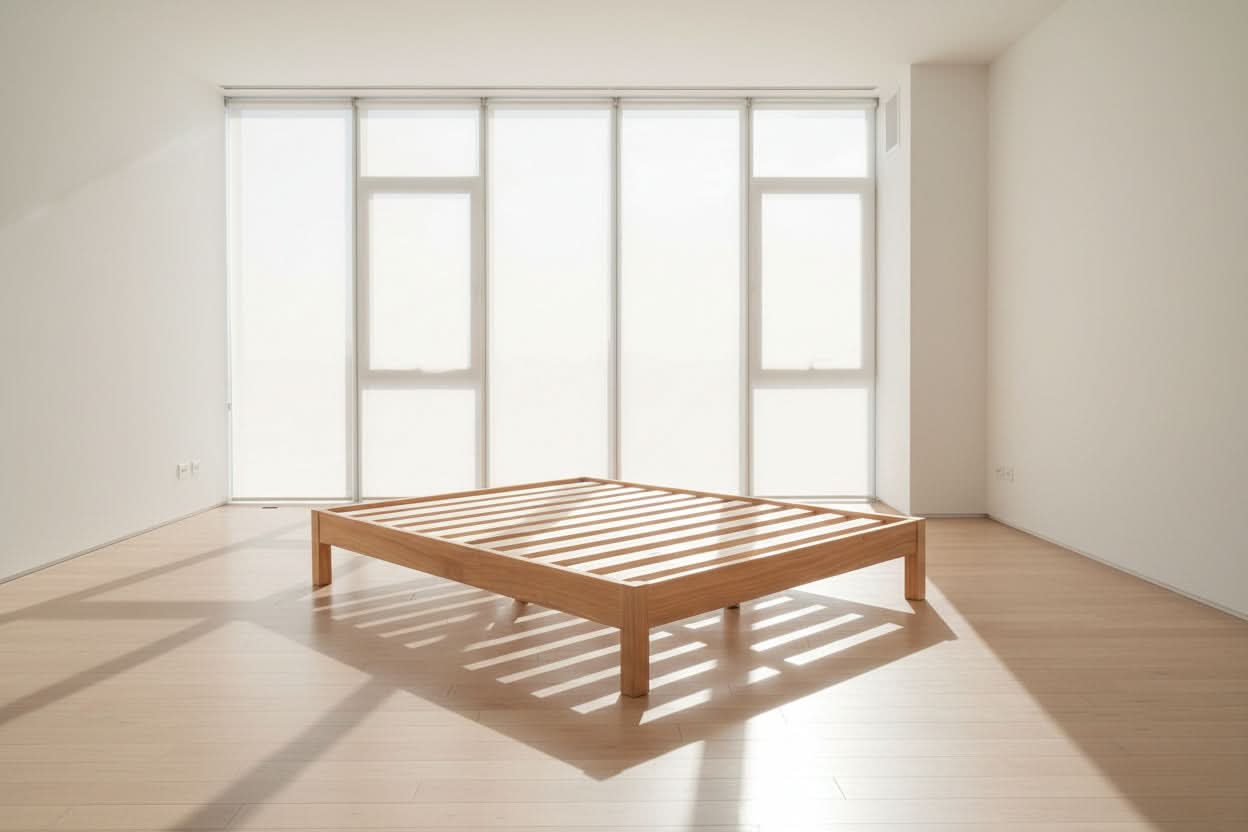 FERGUSON FLUSH SOLID PINE SUPER KING BACHELOR BED MADE TO ORDER CLEAR LACQUER - MyChocolateWood