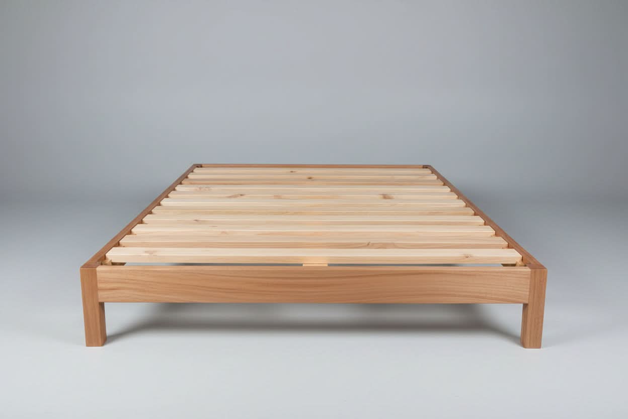 FERGUSON FLUSH SOLID PINE SUPER KING BACHELOR BED MADE TO ORDER CLEAR LACQUER - MyChocolateWood