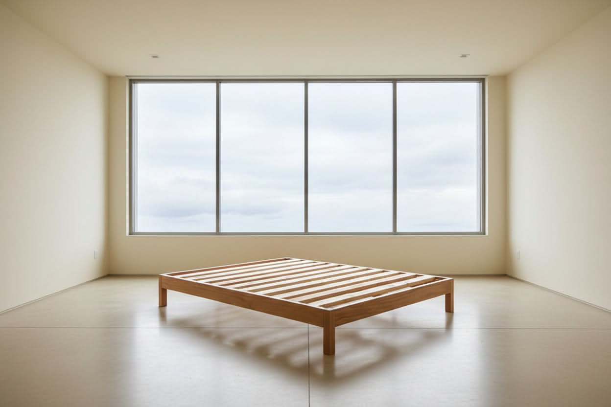 FERGUSON FLUSH SOLID PINE SUPER KING BACHELOR BED MADE TO ORDER CLEAR LACQUER - MyChocolateWood