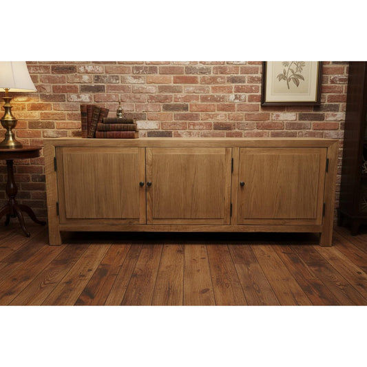 MAGNOLIUS SOLID OAK RUSTIC TV UNIT 160CM - MyChocolateWood