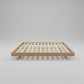 MALANYA SOLID VIC ASH BED WITH CURVED EDGES & FLOATING LEGS WITH DANISH OIL - MADE TO ORDER (Copy)