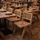 MORO RECLAIMED ELM DINING CHAIR PARQUETRY PATTERNED SEAT - MyChocolateWood
