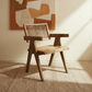 MORO RECLAIMED ELM CARVER DINING CHAIR PARQUETRY PATTERN ON SEAT - MyChocolateWood