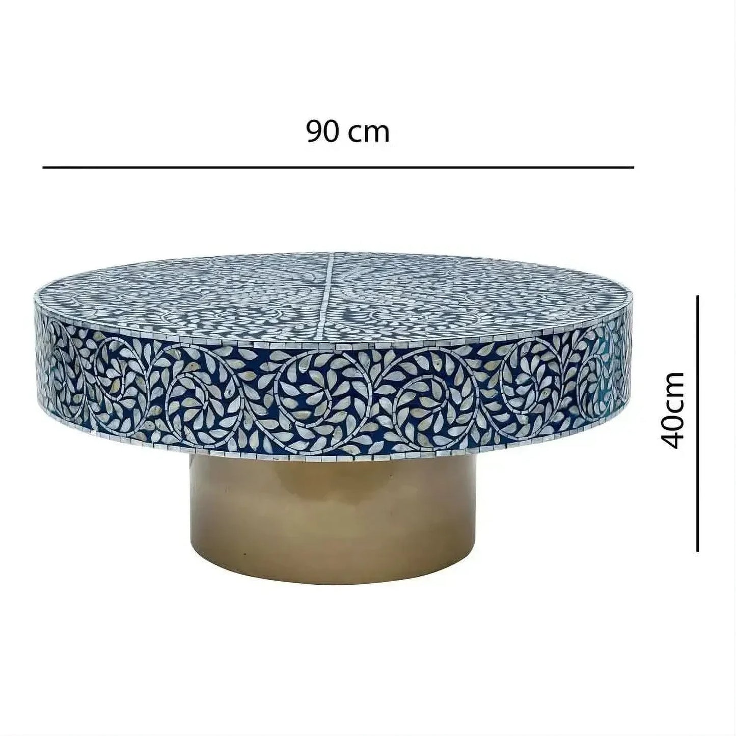 LEANDER MOTHER OF PEARL HAND MADE COFFEE TABLE