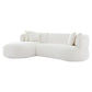 BEECHAM MODULAR 3-SEATER CORNER SOFA WITH LHF CHAISE - NATURAL CHENILLE - MyChocolateWood