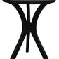 GATSBY WHITE CEDAR ROUND SIDE TABLE/LAMP TABLE SET BLACK - MyChocolateWood