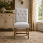 MULAN FABRIC DINING CHAIR IN FLAXEEN