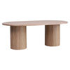 MISTRAL ASH TIMBER OVAL DINING TABLE NATURAL 210CM