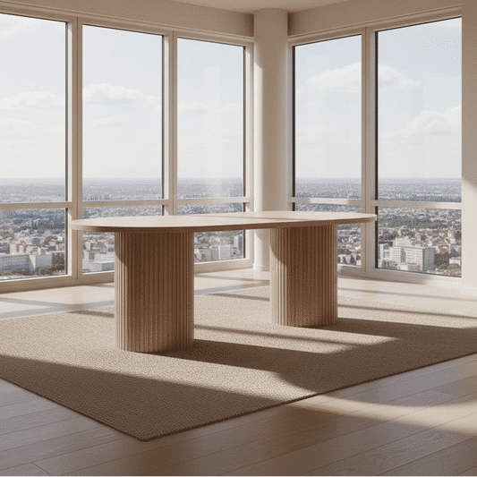 MISTRAL ASH TIMBER OVAL DINING TABLE NATURAL 240CM - MyChocolateWood