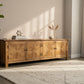 LENNON RUSTIC PROVINCIAL RECYCLED ELM TV UNIT PARQUETRY PATTERN 200 CM - MyChocolateWood