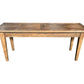 LENNON RUSTIC PROVINCIAL RECYCLED ELM BENCH PARQUETRY TOP - 3 SIZES - MyChocolateWood