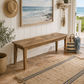 LENNON RUSTIC PROVINCIAL RECYCLED ELM BENCH PARQUETRY TOP - 3 SIZES - MyChocolateWood