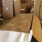 LENNON RUSTIC PROVINCIAL RECYCLED ELM PARQUETRY 3 PIECE BENCH DINING SET - 3 SIZES - MyChocolateWood