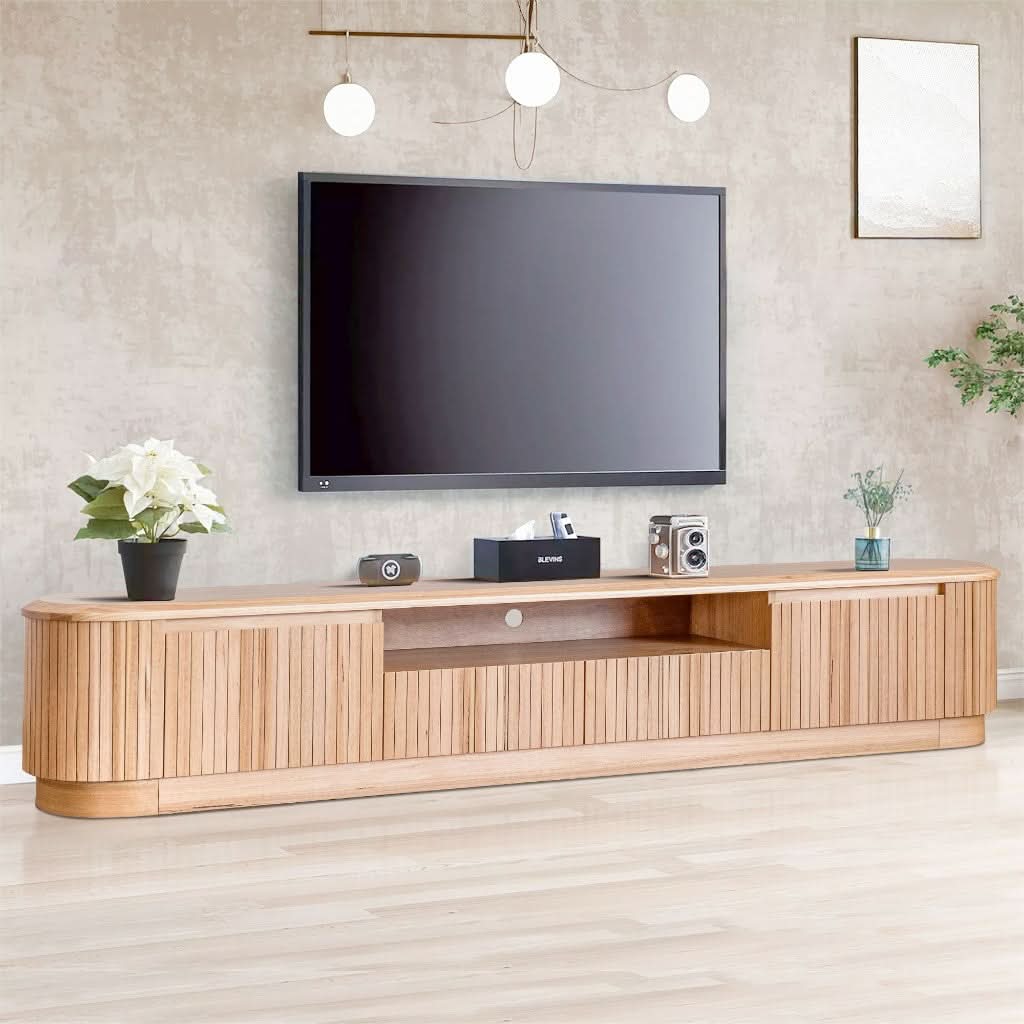 REMY NATURAL ASH TV UNIT ETU IN NATURAL ASH COLOUR - MyChocolateWood