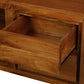 TANAKA SOLID MAHOGANY TV UNIT - 4 DRAWERS & 2 SHELVES IN LIGHT PECAN 200CM - MyChocolateWood