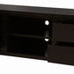 TANAKA SOLID MAHOGANY TV UNIT WITH 4 DRAWERS & 2 SHELVES IN CHOCOLATE 200CM - MyChocolateWood