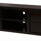 TANAKA SOLID MAHOGANY TV UNIT WITH 4 DRAWERS & 2 SHELVES IN CHOCOLATE 200CM - MyChocolateWood