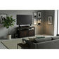 Tanaka Solid Mahogany Small TV Unit 97cm with 2 Doors in Chocolate - Chocolate Wood