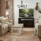 TANAKA SOLID MAHOGANY SMALL TV UNIT WITH 2 DOORS IN CHOCOLATE - MyChocolateWood