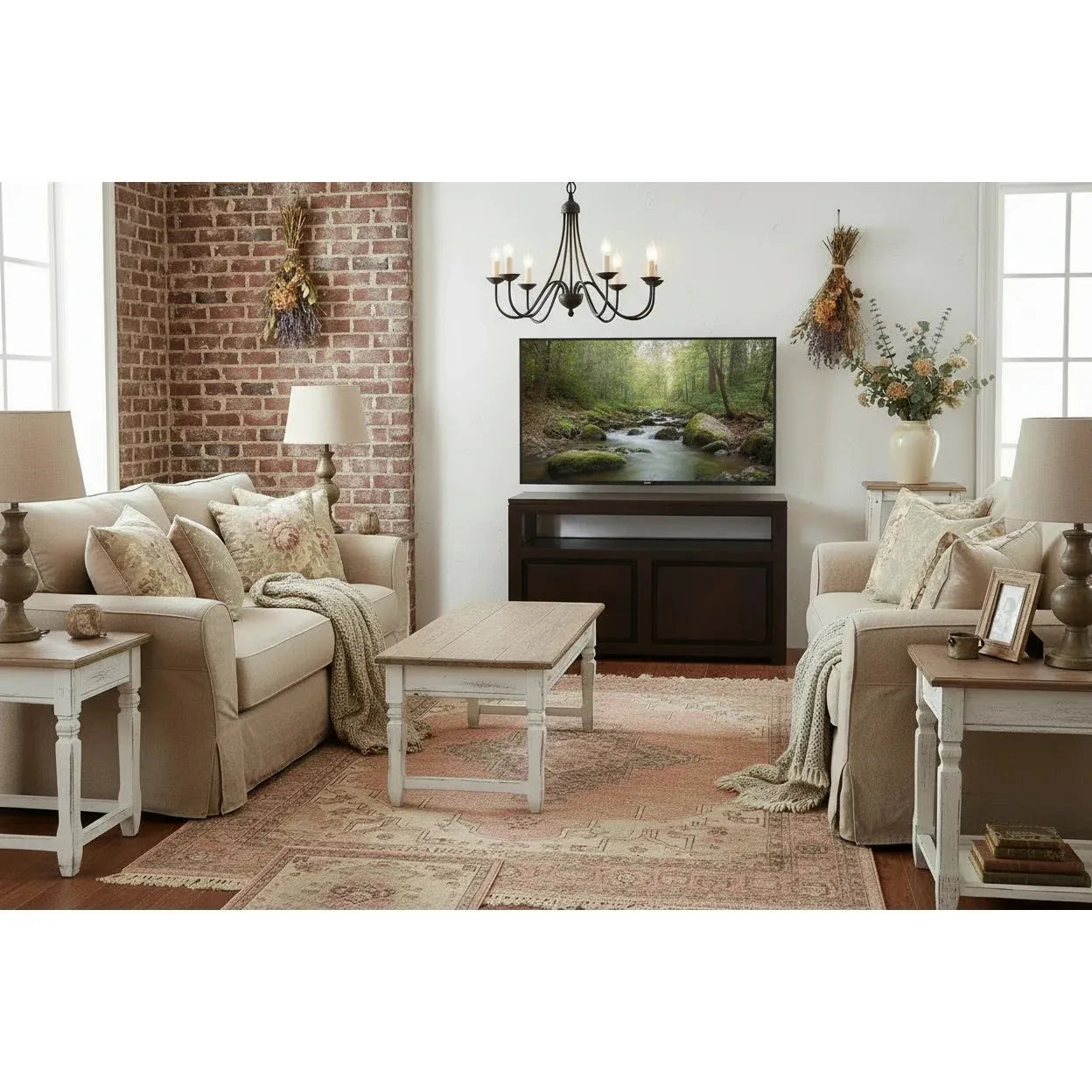 Tanaka Solid Mahogany Small TV Unit 97cm with 2 Doors in Chocolate - Chocolate Wood