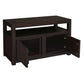 Tanaka Solid Mahogany Small TV Unit 97cm with 2 Doors in Chocolate - Chocolate Wood
