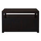 TANAKA SOLID MAHOGANY SMALL TV UNIT WITH 2 DOORS IN CHOCOLATE - MyChocolateWood