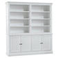 BRETTON ACACIA TIMBER 4 DOOR BUFFET/SIDEBOARD WHITE