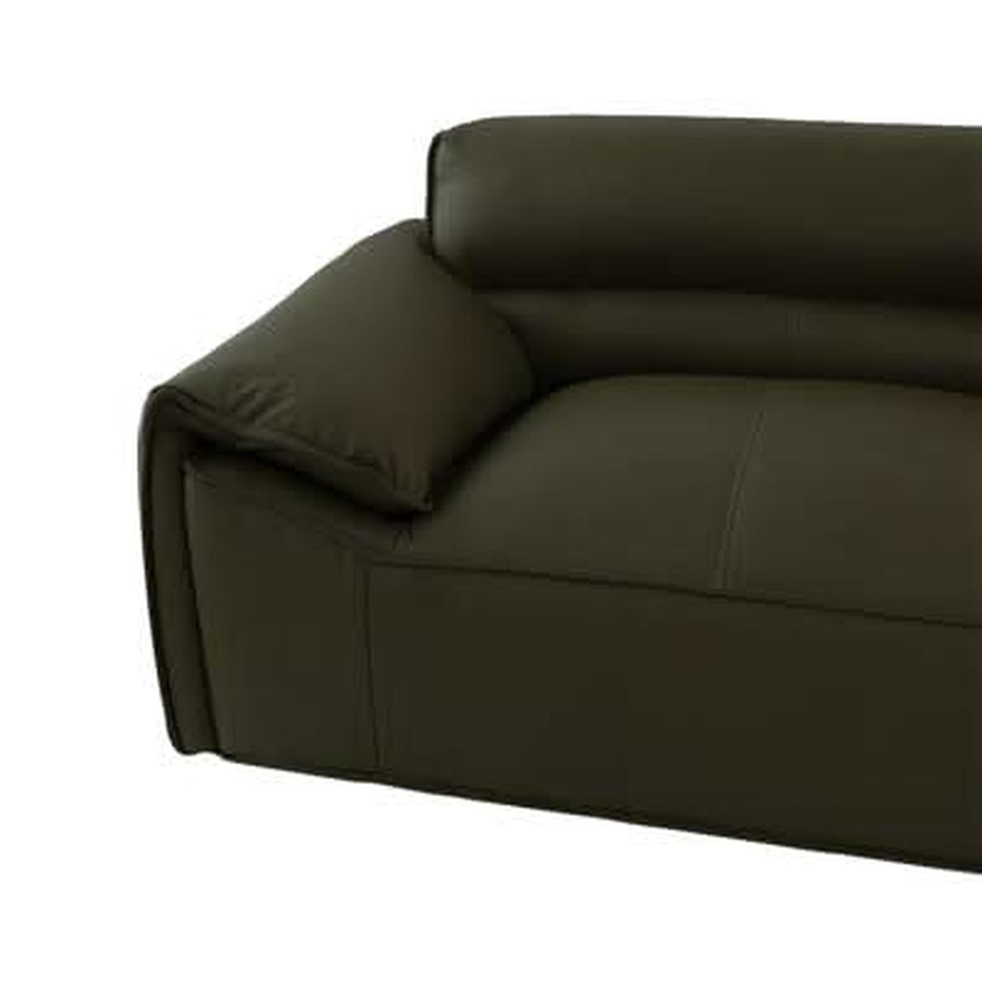 Sparkler olive leather lounge set