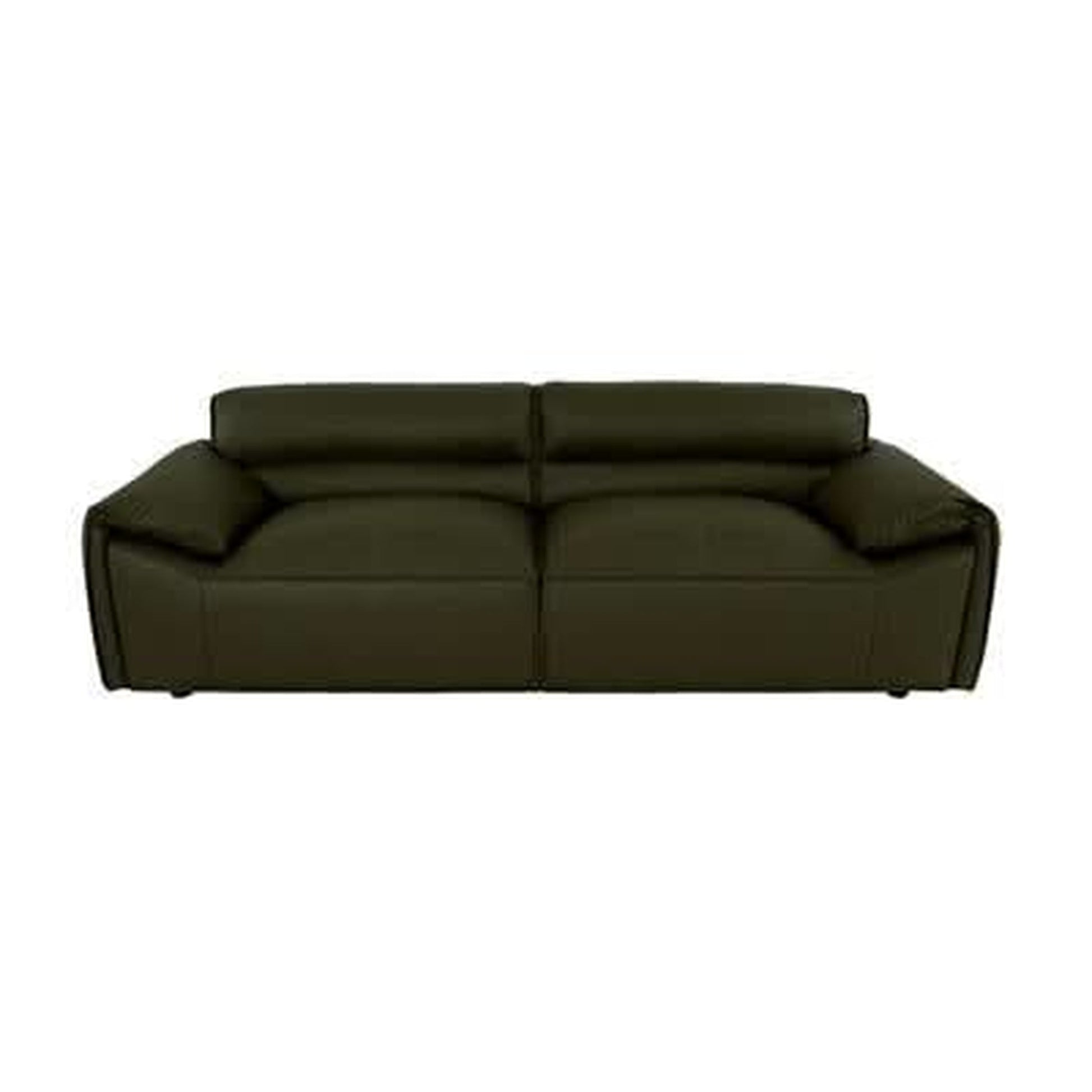 Sparkler olive leather lounge set