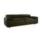 Sparkler olive leather lounge set