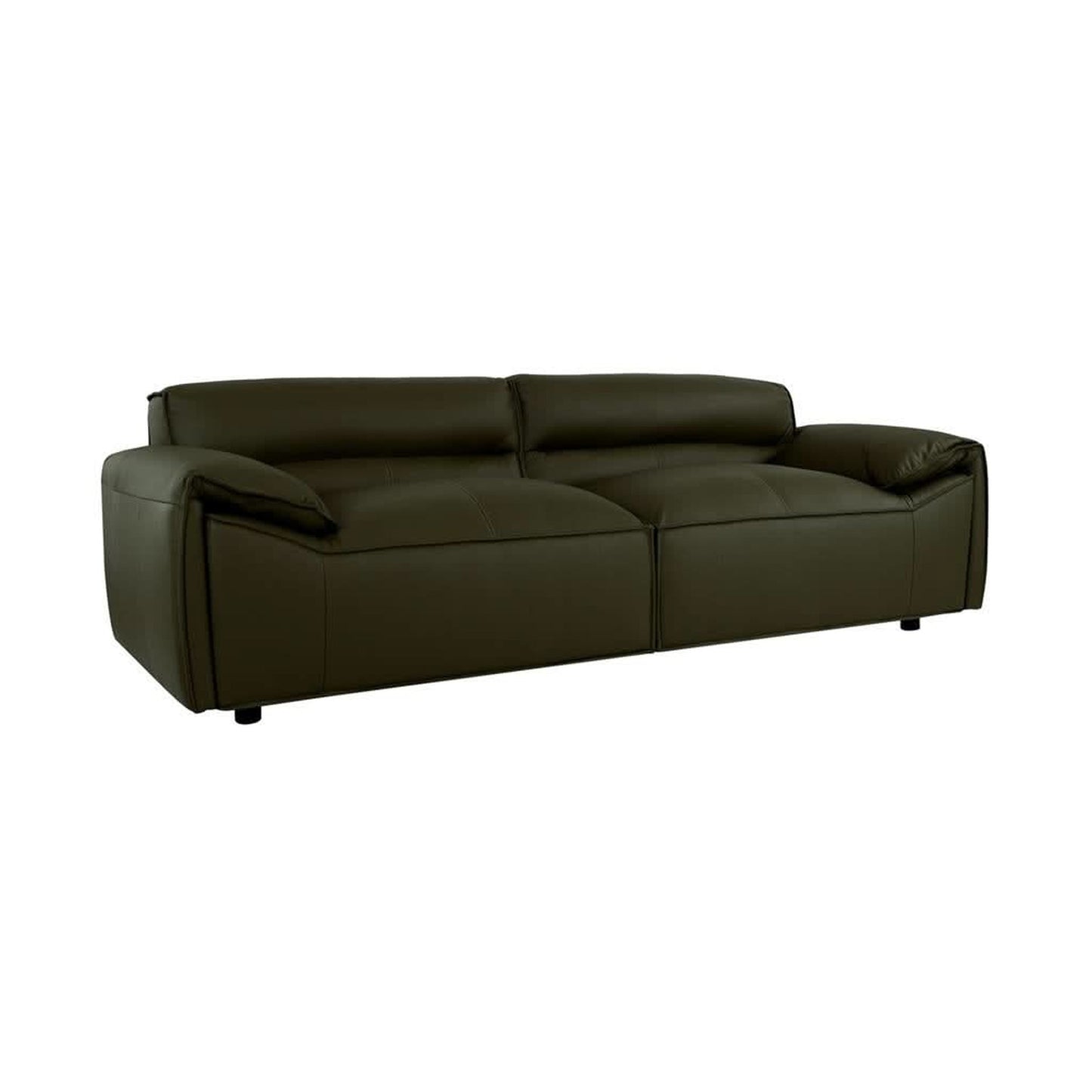 Sparkler olive leather lounge set