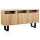 HAROLD ELM VENEER/MDF BUFFET/SIDEBOARD 3 DOORS  NATURAL/BLACK