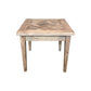 CASA RECYCLED ELM RUSTIC LAMP TALE/SIDE TABLE TABLE PARQUETRY TOP - MyChocolateWood