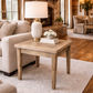 CASA RECYCLED ELM RUSTIC LAMP TALE/SIDE TABLE TABLE PARQUETRY TOP - MyChocolateWood