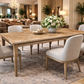 CASA RECYCLED ELM RUSTIC DINING TABLE PARQUETRY TOP - 2 SIZES - MyChocolateWood