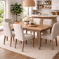 CASA RECYCLED ELM RUSTIC DINING TABLE PARQUETRY TOP - 2 SIZES - MyChocolateWood