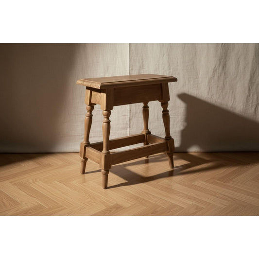 MORO RECLAIMED ELM BAR STOOL 45CM ROUNDED FOOT - MyChocolateWood