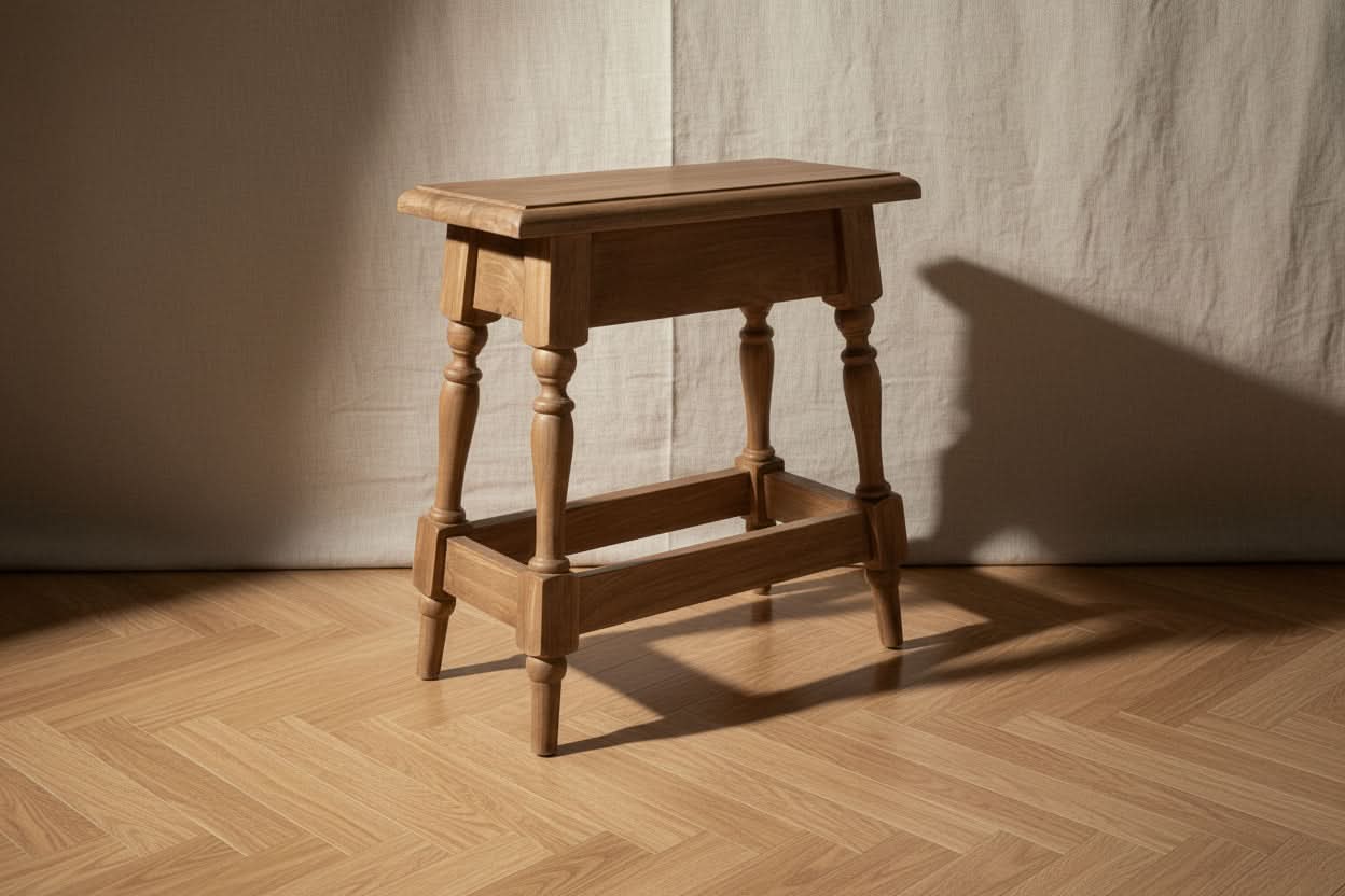 MORO RECLAIMED ELM BAR STOOL 45CM ROUNDED FOOT - MyChocolateWood