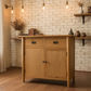 FITAN SOLID OAK CABINET/CUPBOARD/BUFFET 2 DRAWERS 2-DOORS - MyChocolateWood
