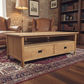 FITAN SOLID OAK  2-DRAWER TELEVISION UNIT ETU NATURAL 140CM - MyChocolateWood