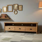 FITAN SOLID OAK  3-DRAWER TELEVISION UNIT ETU NATURAL 180CM - MyChocolateWood