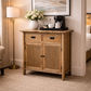 FITAN SOLID OAK CABINET/CUPBOARD/BUFFET 2 DRAWERS 2-DOORS - MyChocolateWood
