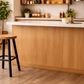 FITAN SOLID OAK STOOL NATURAL TOP/BLACK LEGS HEIGHT 65CM - MyChocolateWood