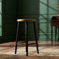 FITAN SOLID OAK STOOL NATURAL TOP/BLACK LEGS HEIGHT 65CM - MyChocolateWood