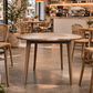 FITAN SOLID OAK ROUND DINING TABLE 120CM NATURAL - MyChocolateWood
