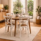FITAN SOLID OAK ROUND DINING TABLE 120CM NATURAL - MyChocolateWood