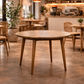 FITAN SOLID OAK ROUND DINING TABLE 120CM NATURAL - MyChocolateWood